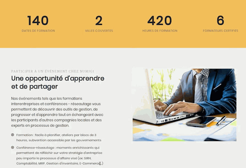 Les Numigiens lancent le premier catalogue de formation interentreprises au pays pour apprendre et maîtriser la comptabilité et la gestion avec Odoo | Intégrateur Odoo ERP community Konvergo à Longueuil (Montréal-Québec-Canada)