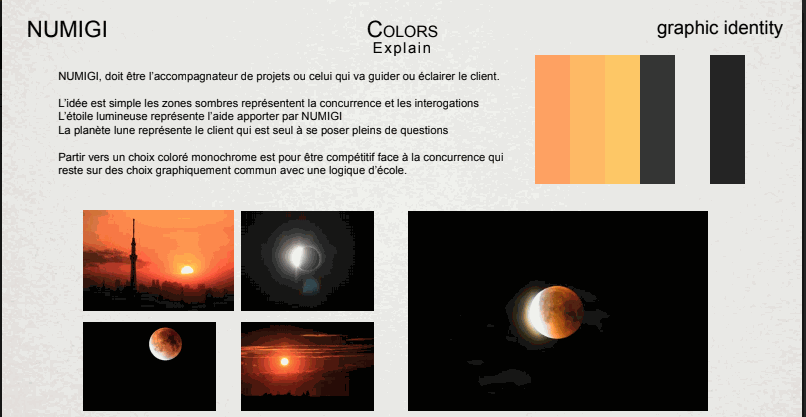 Numigi Numigi : explication charte graphique